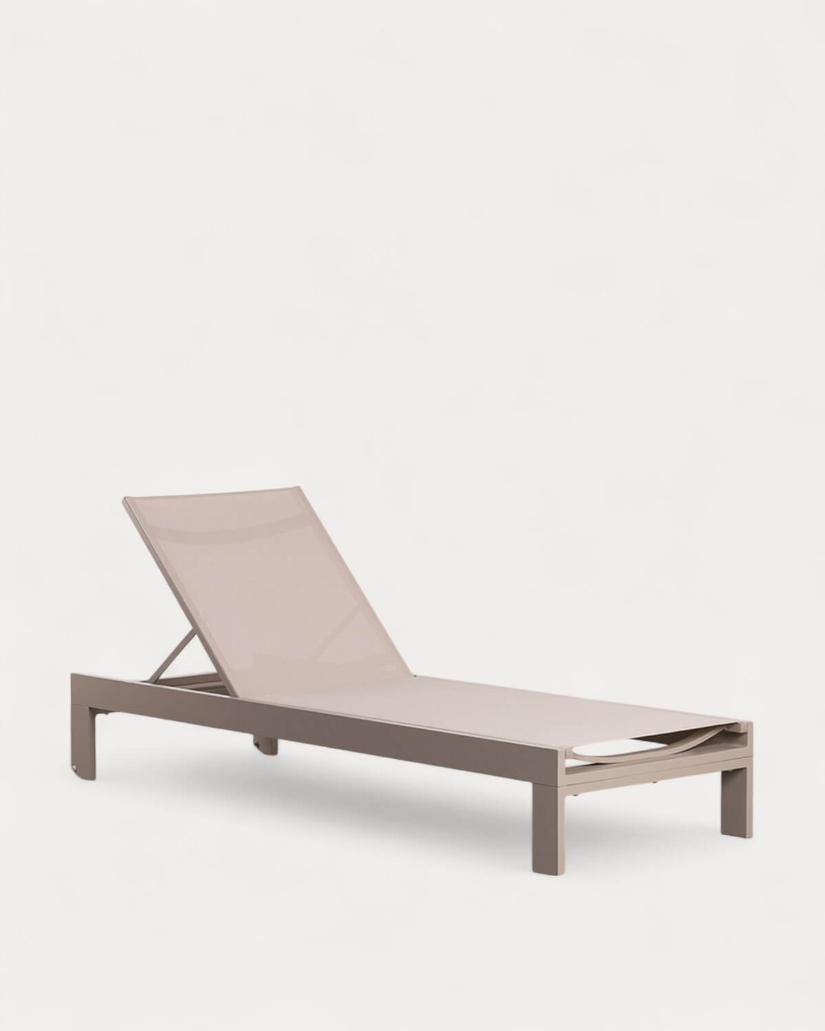Aluminium and Fabric Reclining Sun Lounger New Kreta, gallery image 1