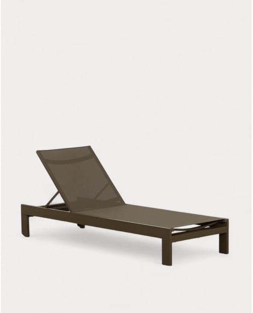 Aluminium and Fabric Reclining Sun Lounger New Kreta