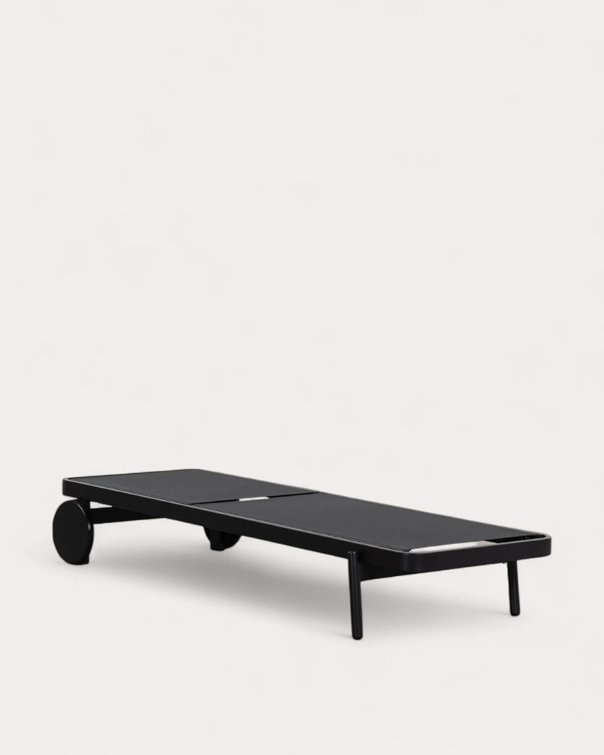 Reclining Lounger in Aluminum and Celina Fabric, gallery image 6