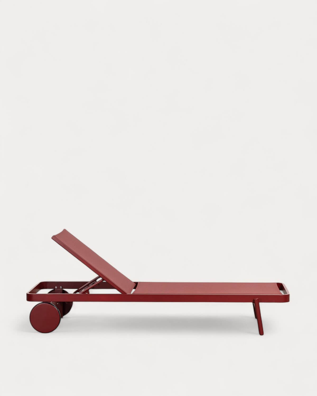 Pack of 2 Reclining Aluminum and Celina Fabric Loungers, gallery image 3