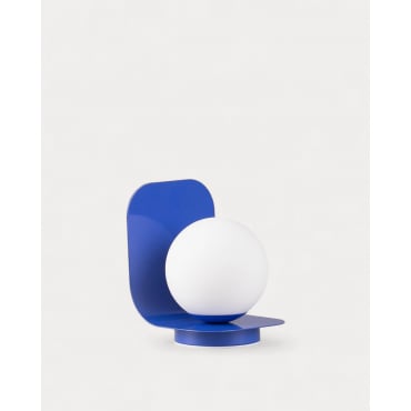 Perles Metal Table Lamp Blue Sapphire - The Masie