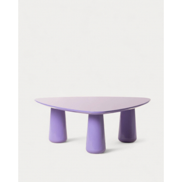 Wooden Coffee Table (95x90 cm) Cleon Purple - The Masie