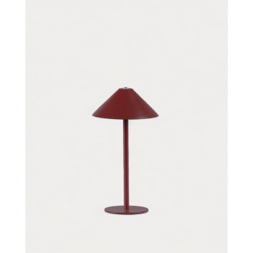 Wireless LED Dimmable Outdoor Table Lamp Gavi Red Tinto - The Masie