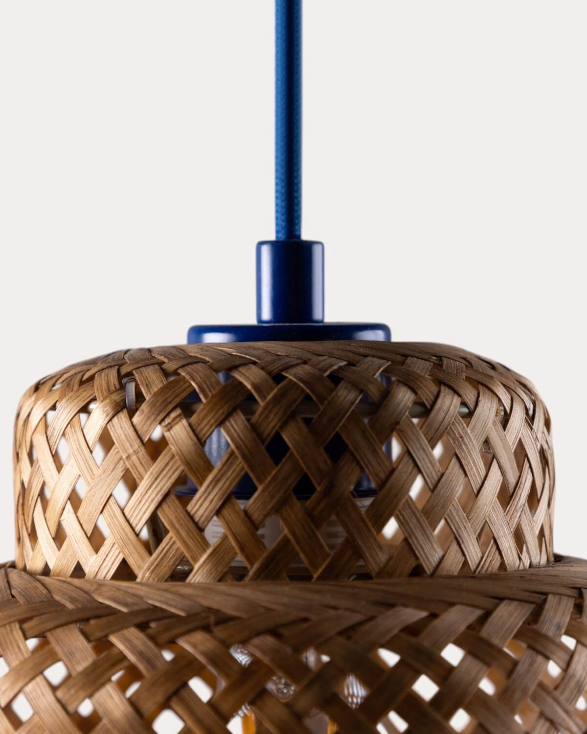 Bamboo and Metal Ceiling Lamp Mirenis, gallery image 3