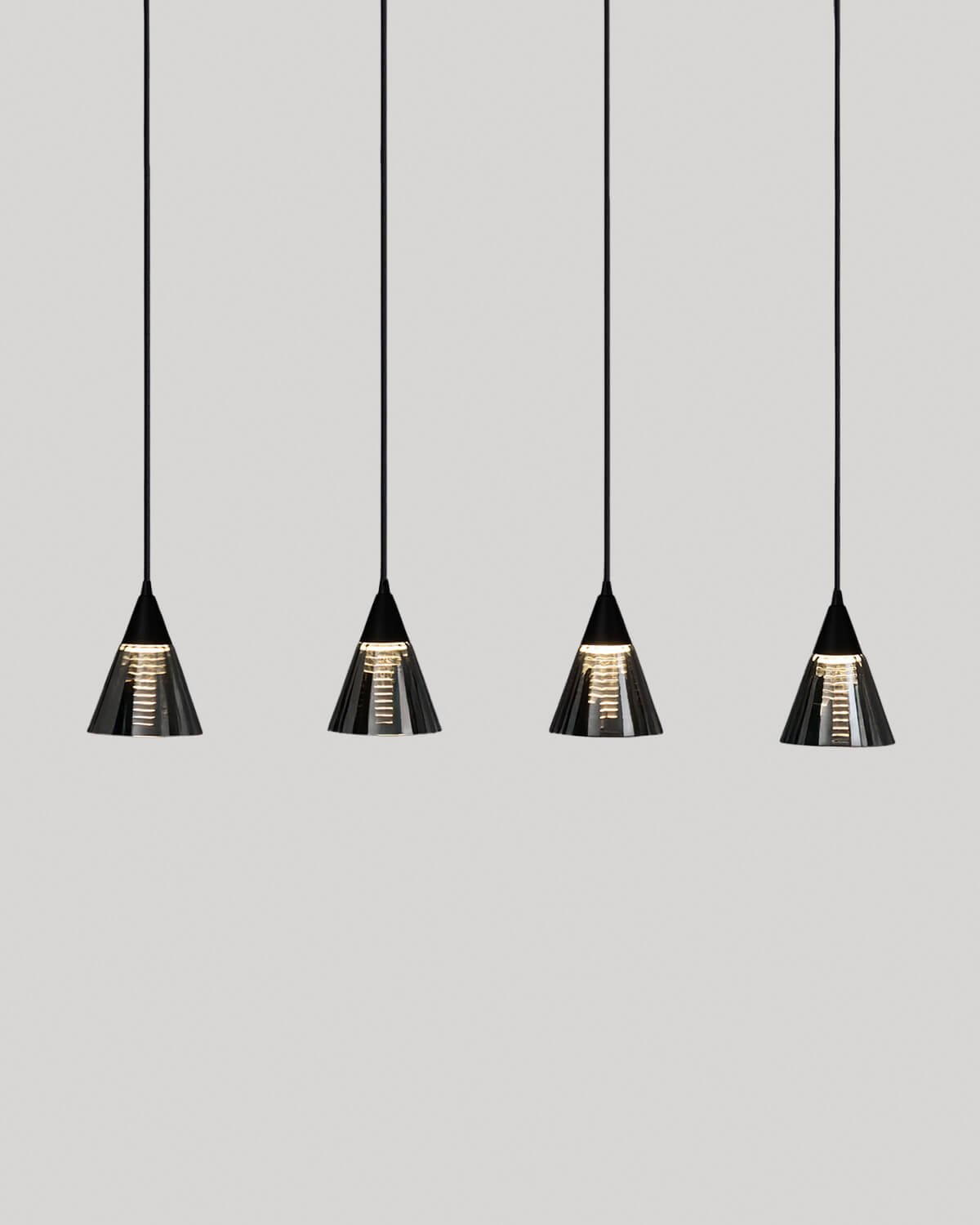 LED Ceiling Lamp with 4 Light Points in Metal Gales, gallery image 2