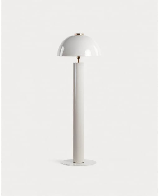 Metal Floor Lamp (Ø50.5 cm) Seta - Limestone Grey