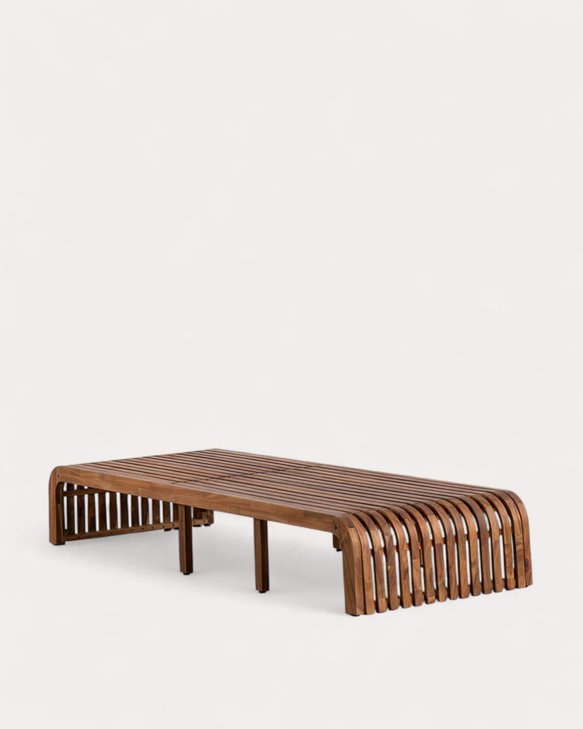 Hazan Trend Acacia Wood Reclining Sun Lounger, gallery image 5