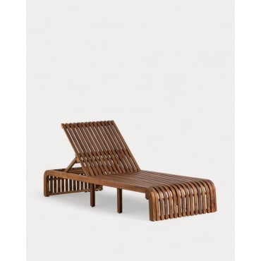 Hazan Trend Acacia Wood Reclining Sun Lounger Acacia medium - The Masie