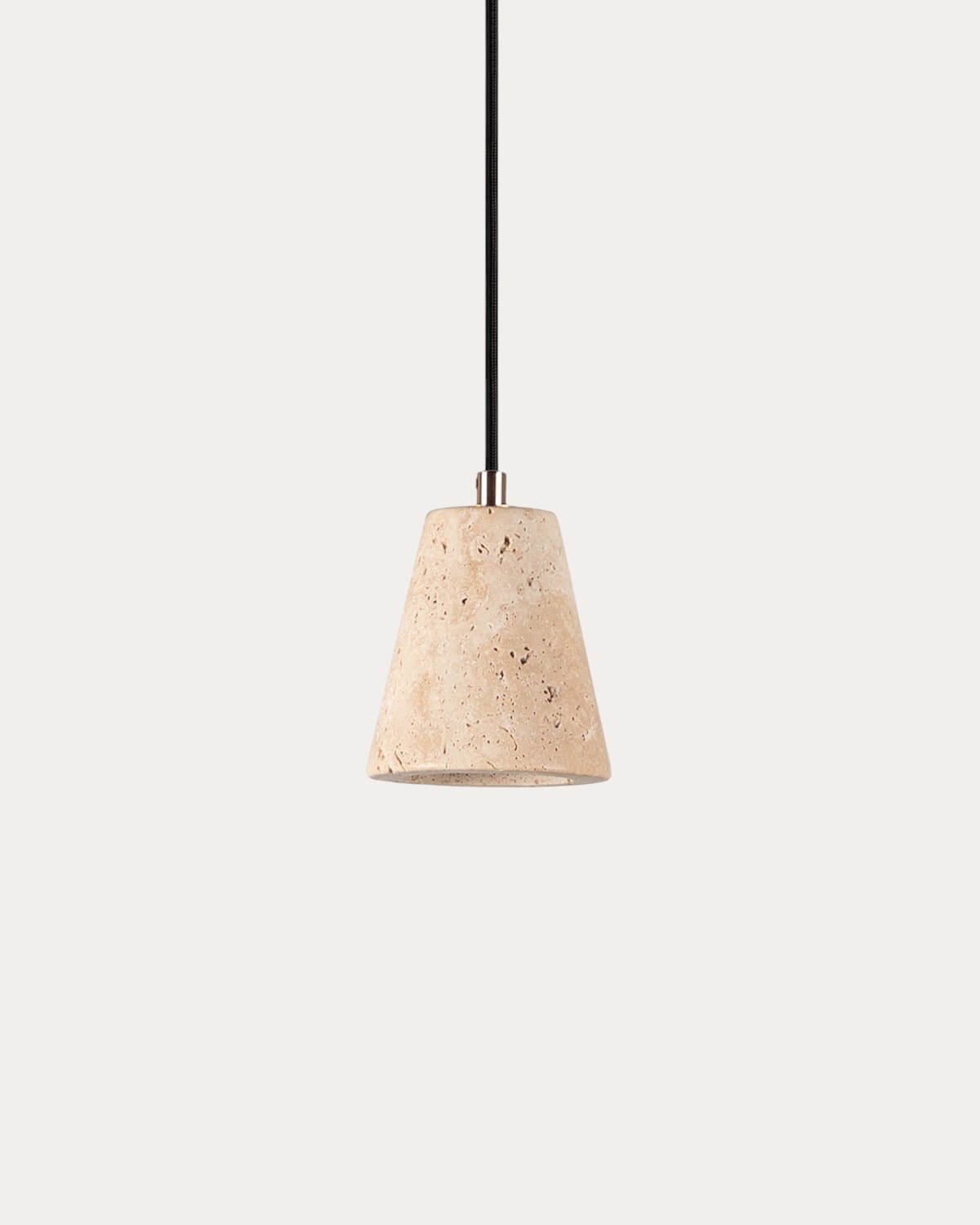 Metal Travertine Marble Ceiling Lamp Valenes, gallery image 1