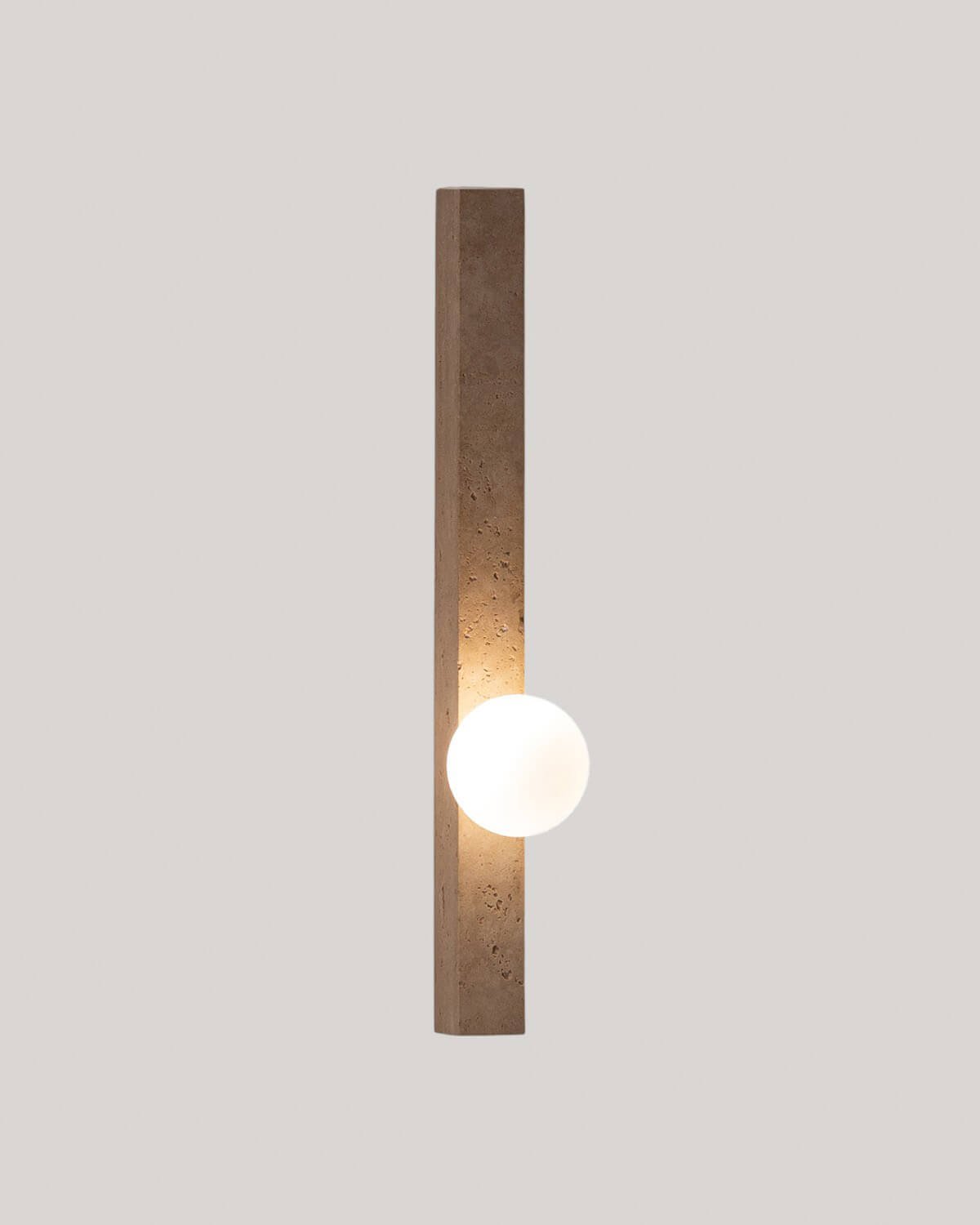 Niuras Travertine Marble Wall Sconce, gallery image 4