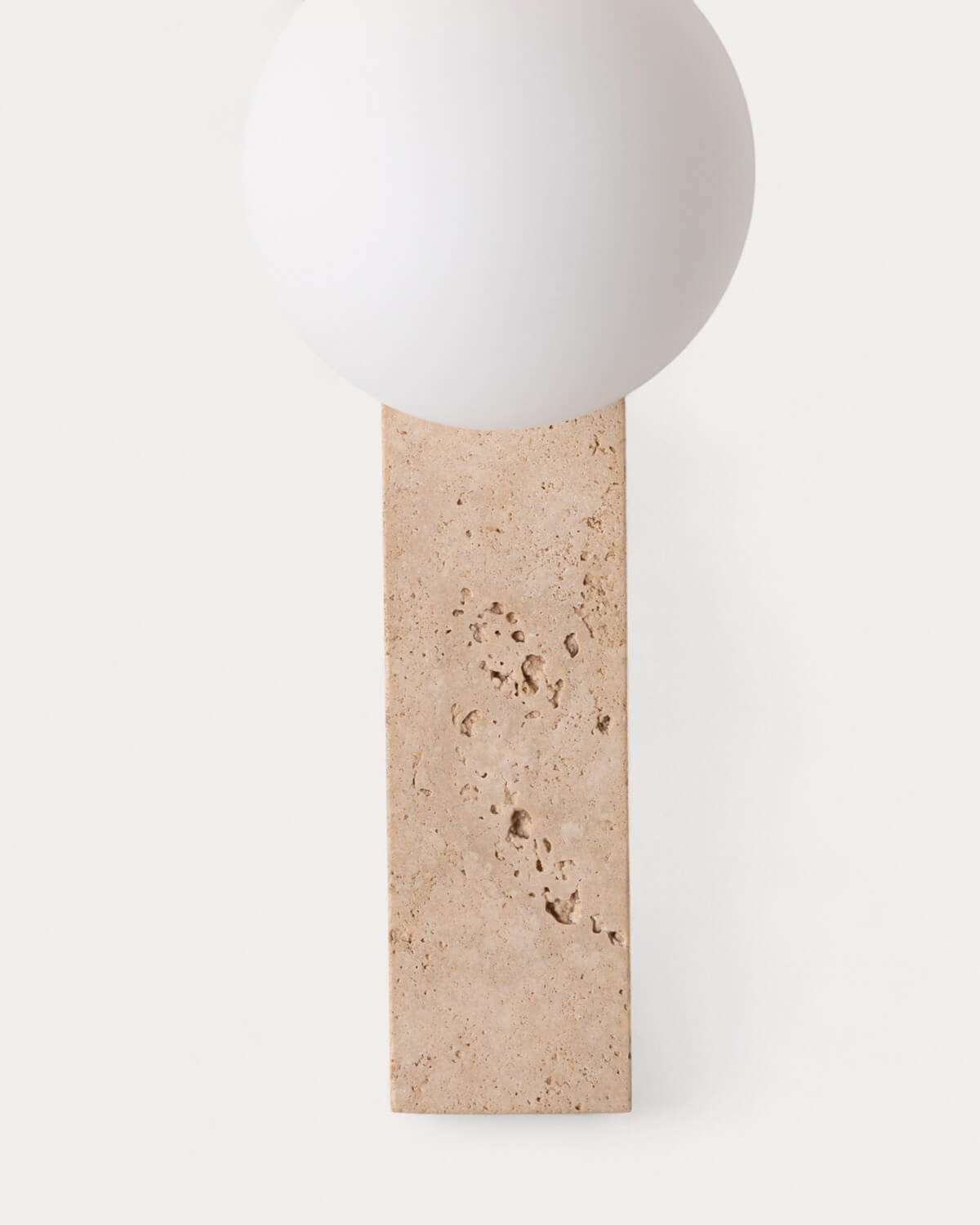 Niuras Travertine Marble Wall Sconce, gallery image 5