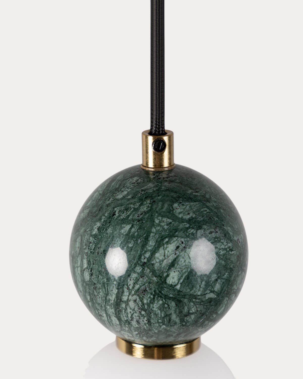 Oval Metal Ceiling Lamp with Valenes Marble, gallery image 3