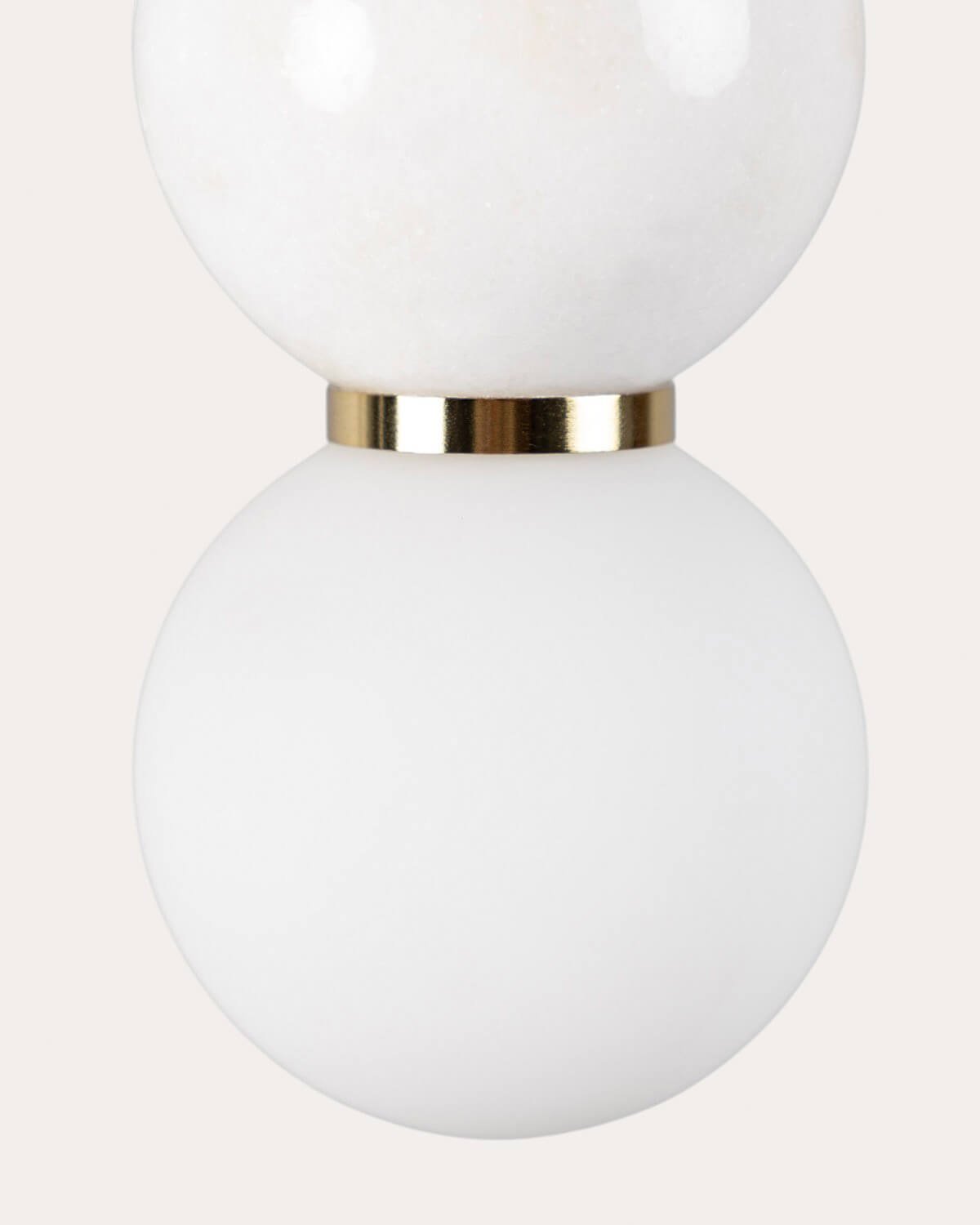 Oval Metal Ceiling Lamp with Valenes Marble, gallery image 5