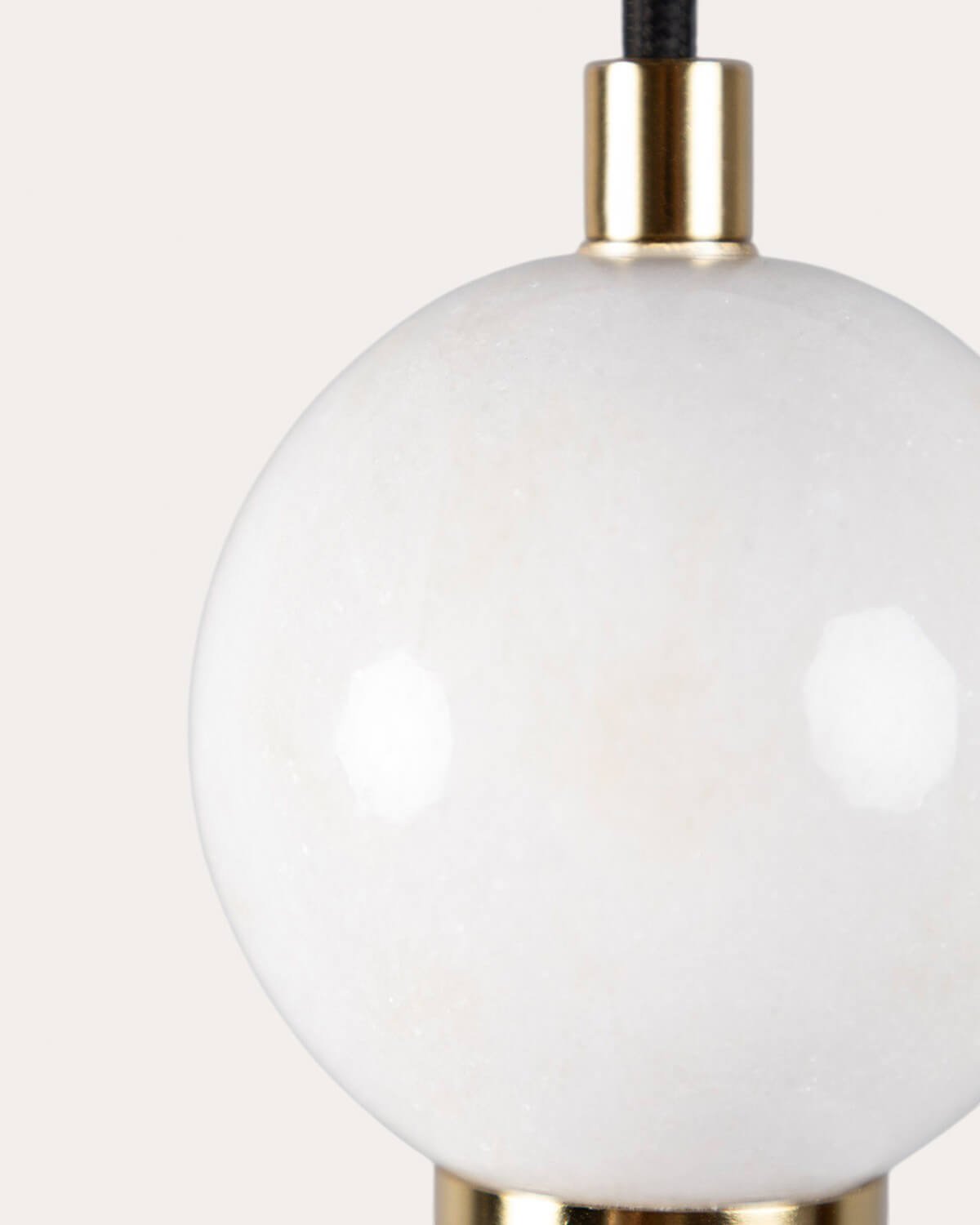 Oval Metal Ceiling Lamp with Valenes Marble, gallery image 6