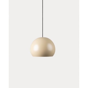 Metal Ceiling Lamp (Ø27 cm) Medea Beige Seashell - The Masie