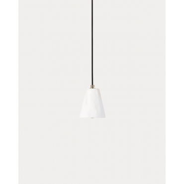 Valenes Metal Marble Ceiling Lamp White White Alabaster - The Masie
