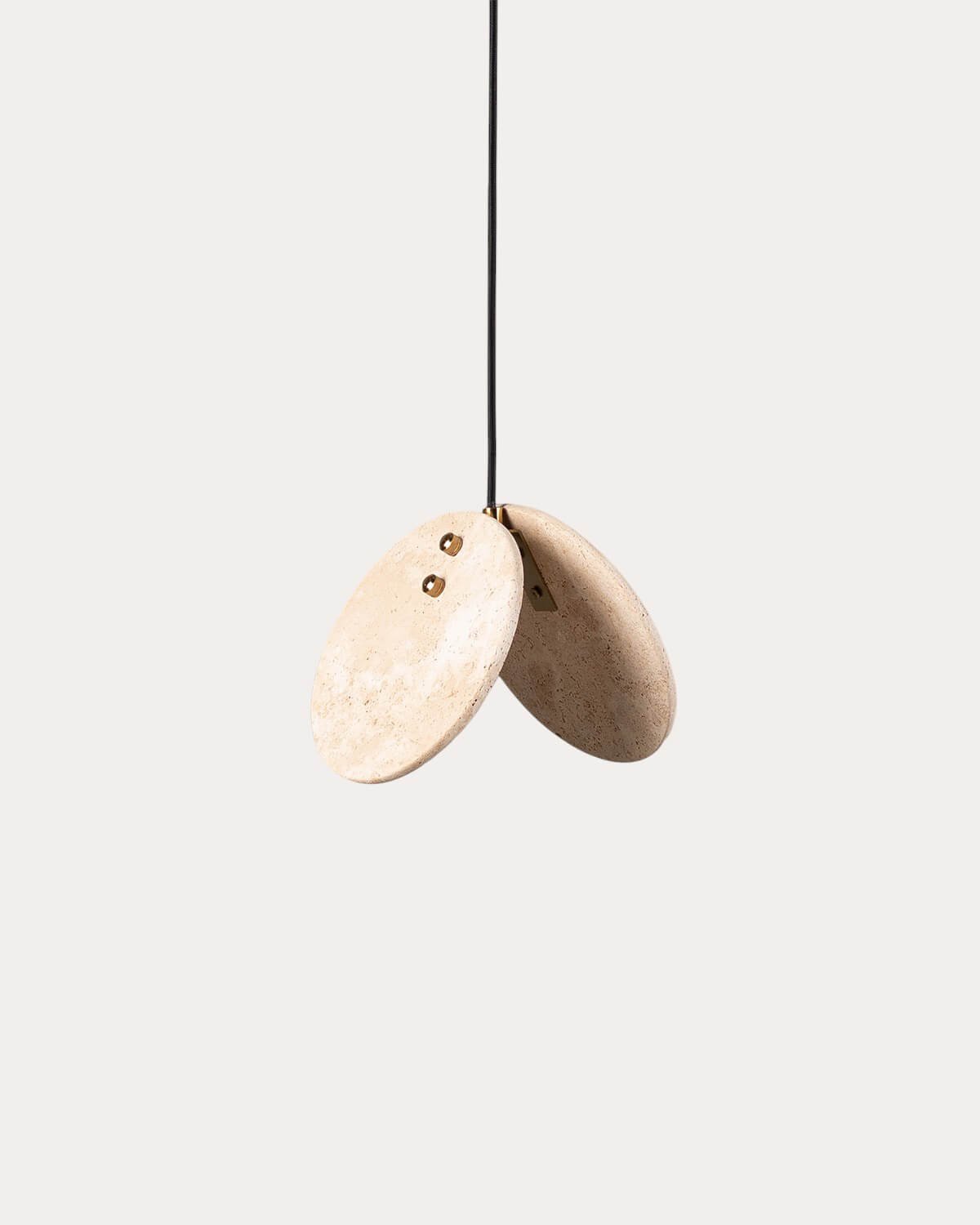 Orbes Travertine Marble Ceiling Lamp, gallery image 1