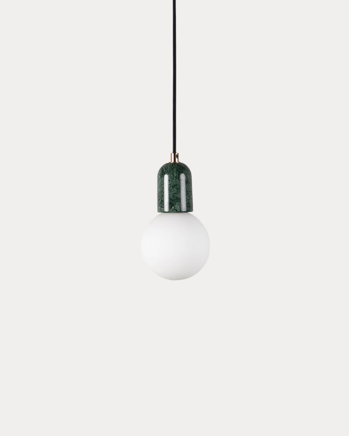 Valenes Marble Metal Spherical Ceiling Lamp, gallery image 1