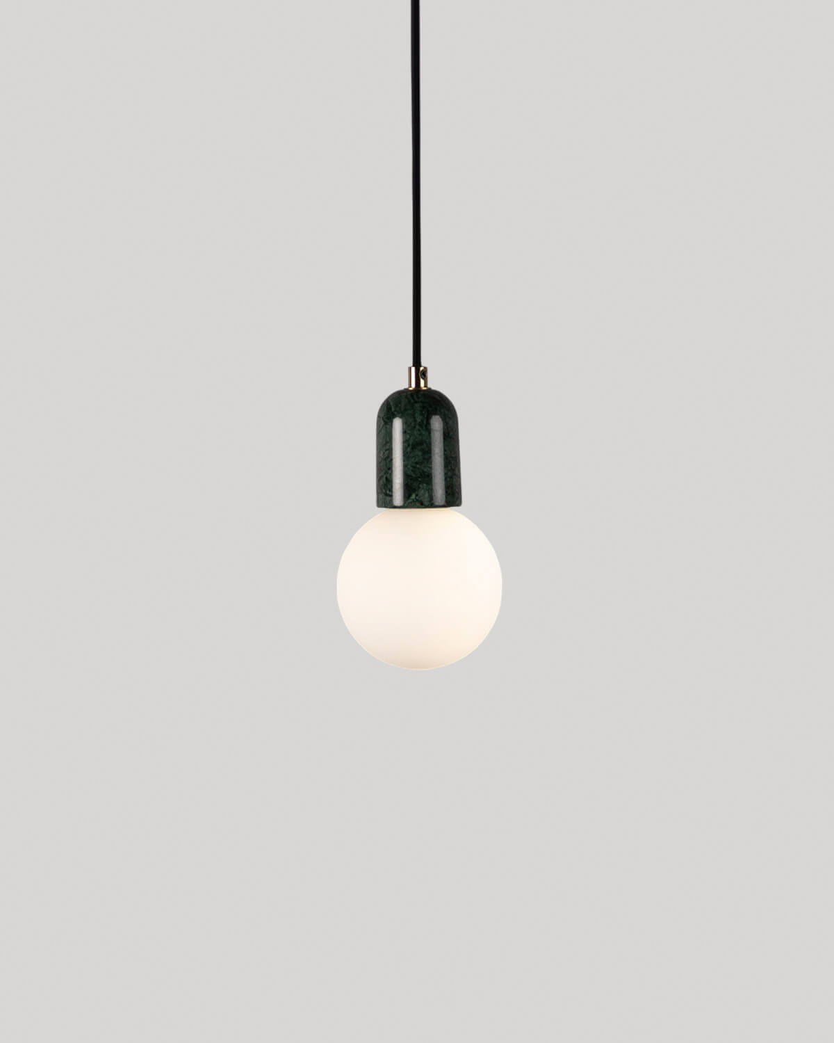 Valenes Marble Metal Spherical Ceiling Lamp, gallery image 2