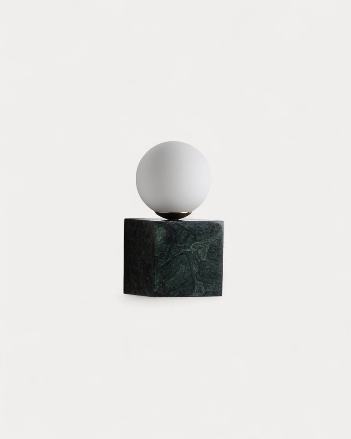Marble Cube Wall Sconce Lunas, gallery image 1