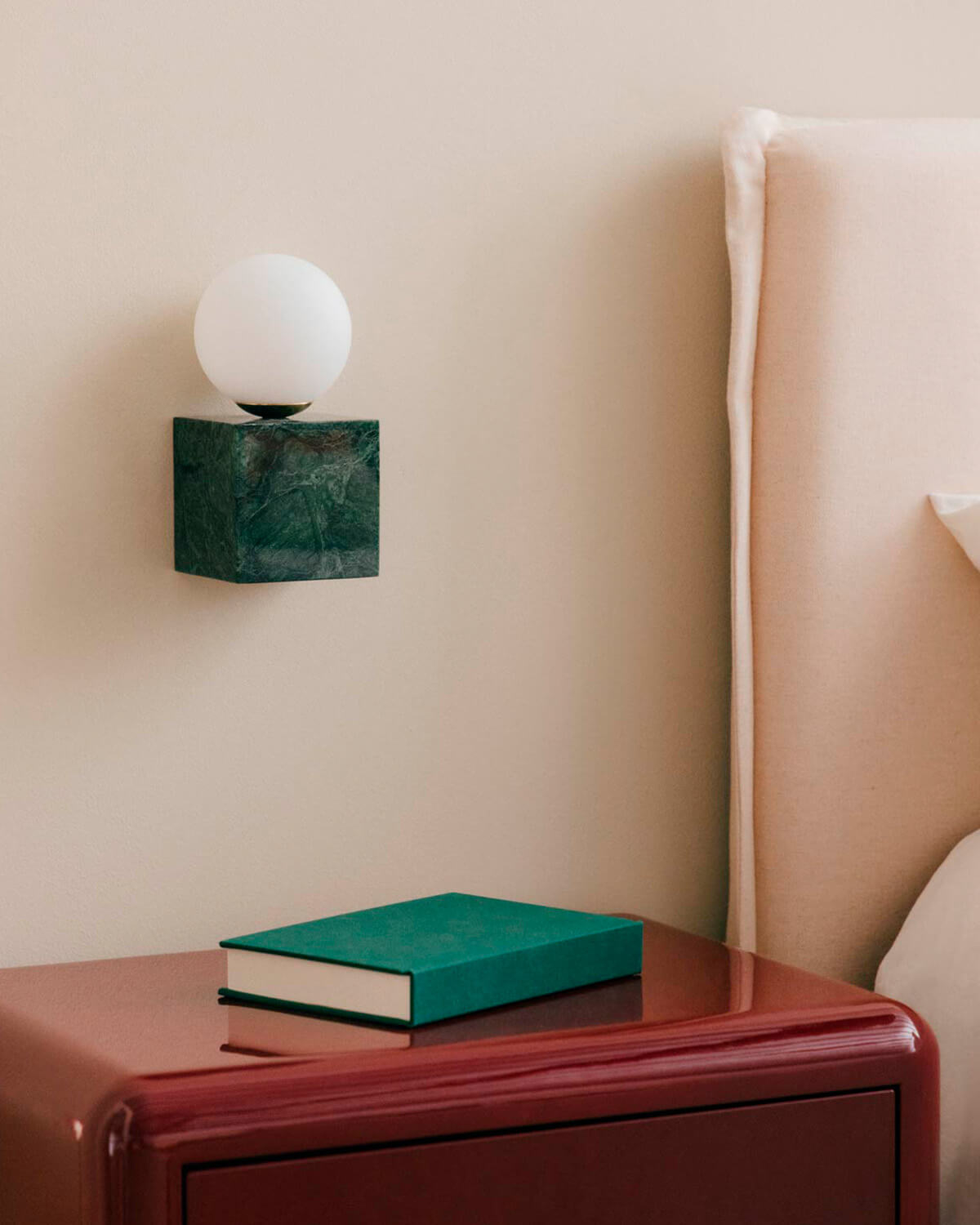 Marble Cube Wall Sconce Lunas, gallery image 2