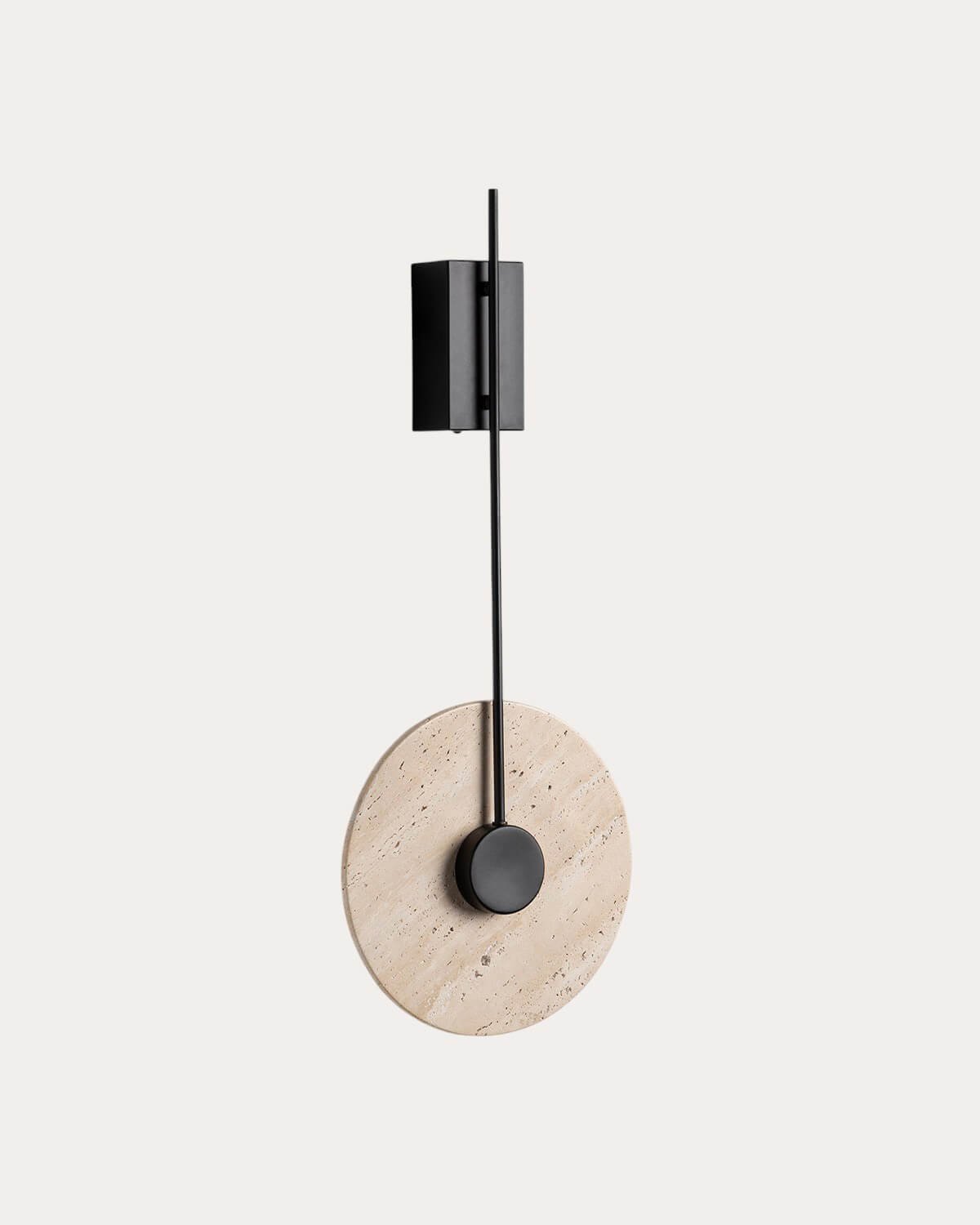 Travertine Marble Metal LED Wall Sconce Nadir, gallery image 1