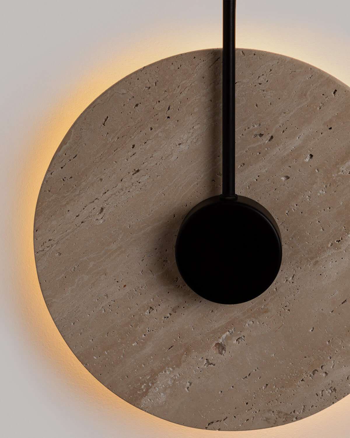 Travertine Marble Metal LED Wall Sconce Nadir, gallery image 5