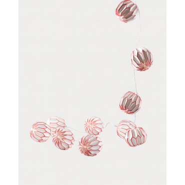 Decorative LED Garland Lights Hexa Red - The Masie