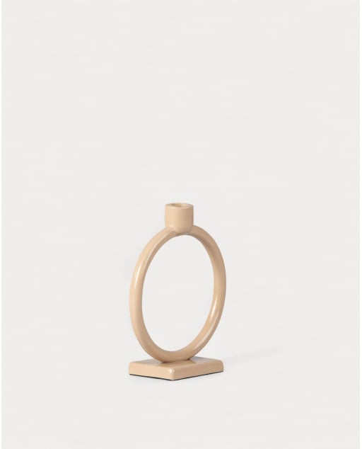 Centelia Round Metal Candle Holder