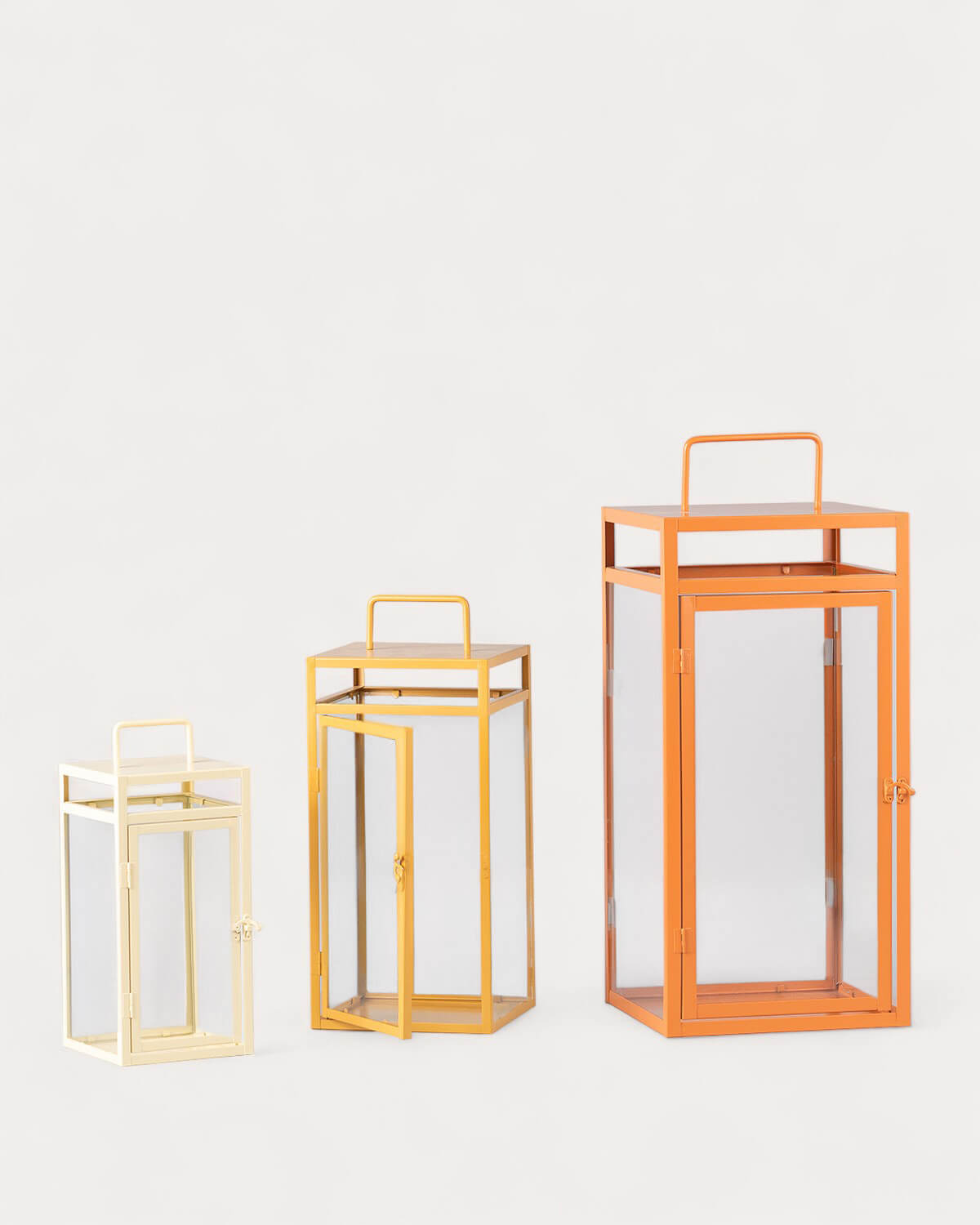 Set of 3 Metal Candle Holders Zafir, gallery image 2