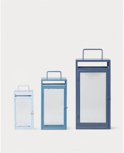 Set of 3 Metal Candle Holders Zafir