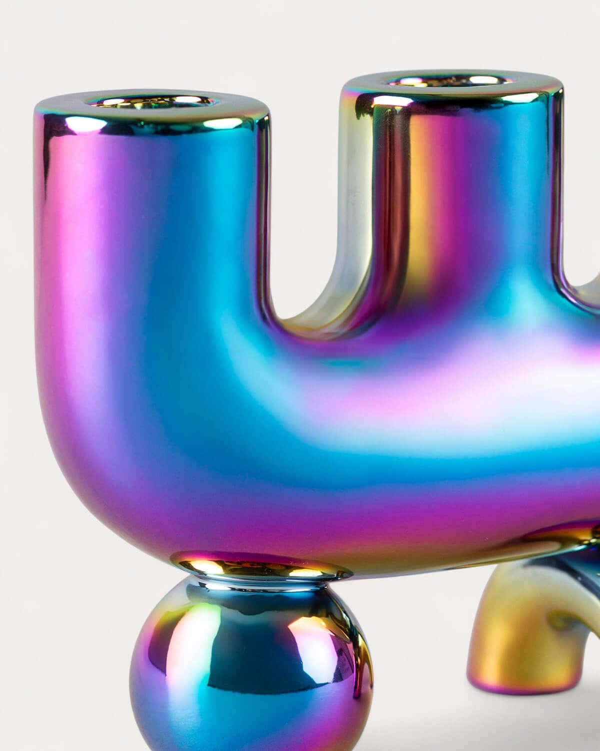 Osaura Galvanized Dolomite Candle Holder, gallery image 6