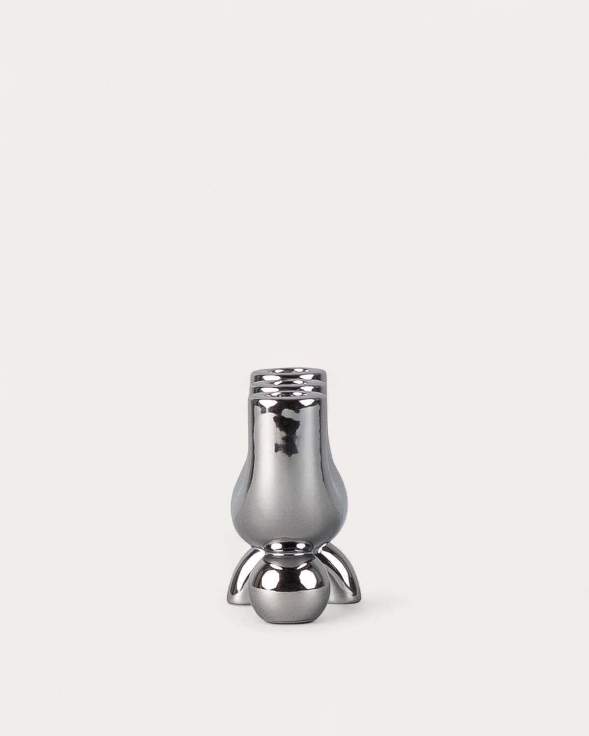 Osaura Galvanized Dolomite Candle Holder, gallery image 4