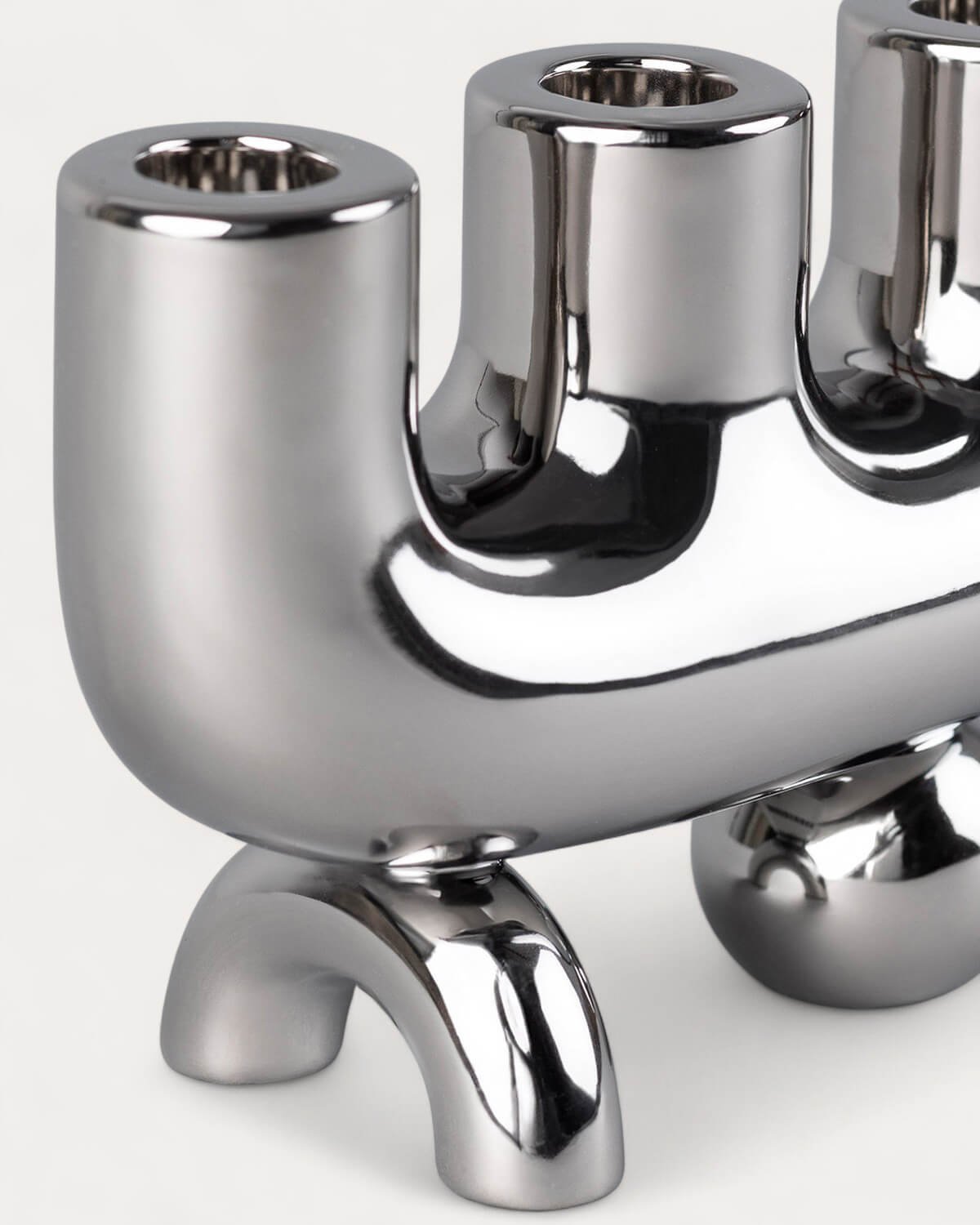 Osaura Galvanized Dolomite Candle Holder, gallery image 7