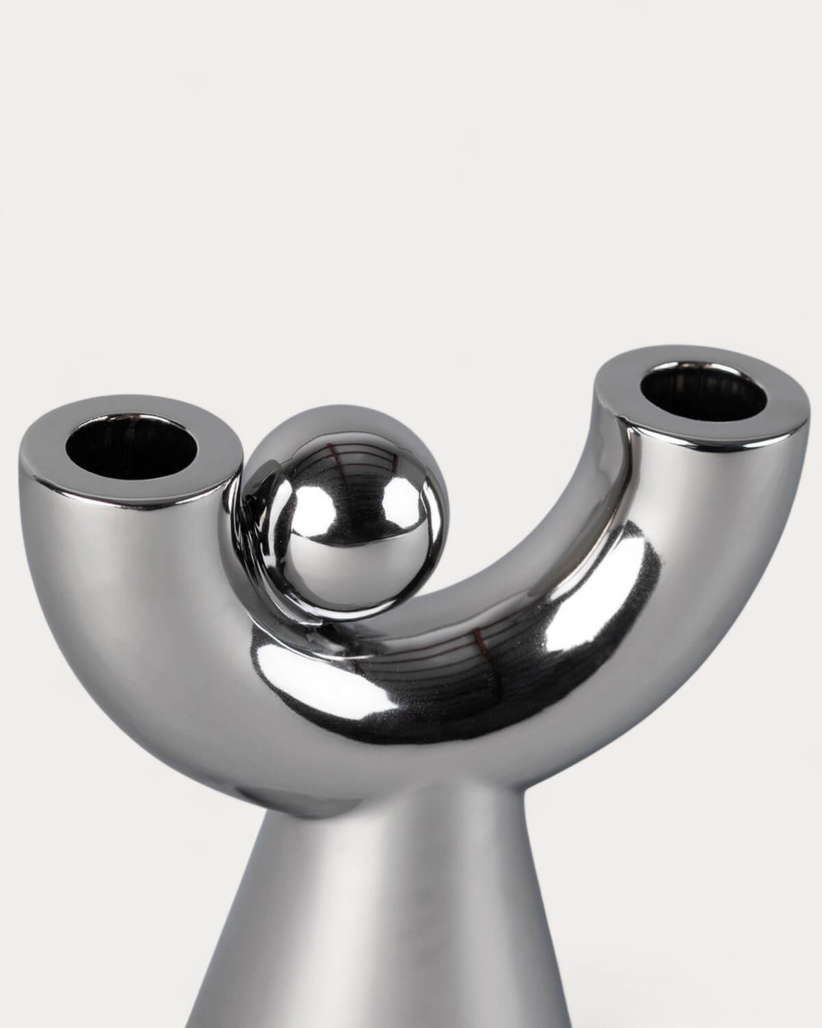 Osiura Galvanized Dolomite Candle Holder, gallery image 8