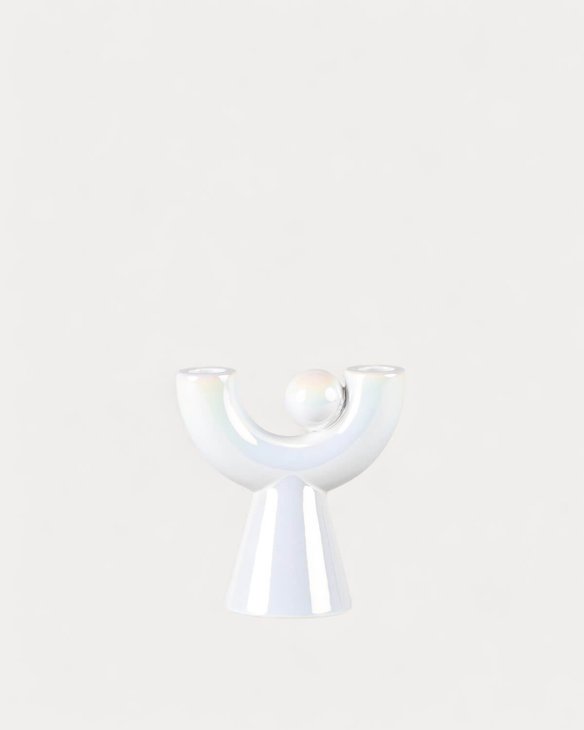 Osiura Galvanized Dolomite Candle Holder, gallery image 2