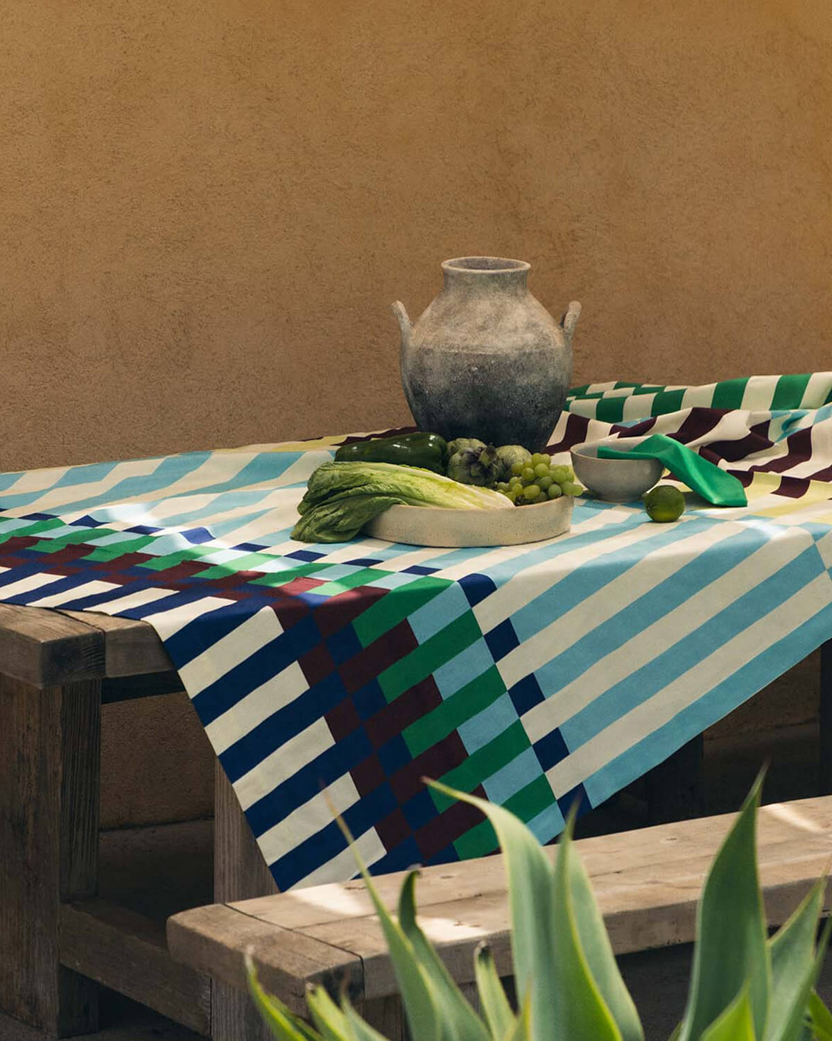 Cotton tablecloth 253x148 cm Mahia, gallery image 2