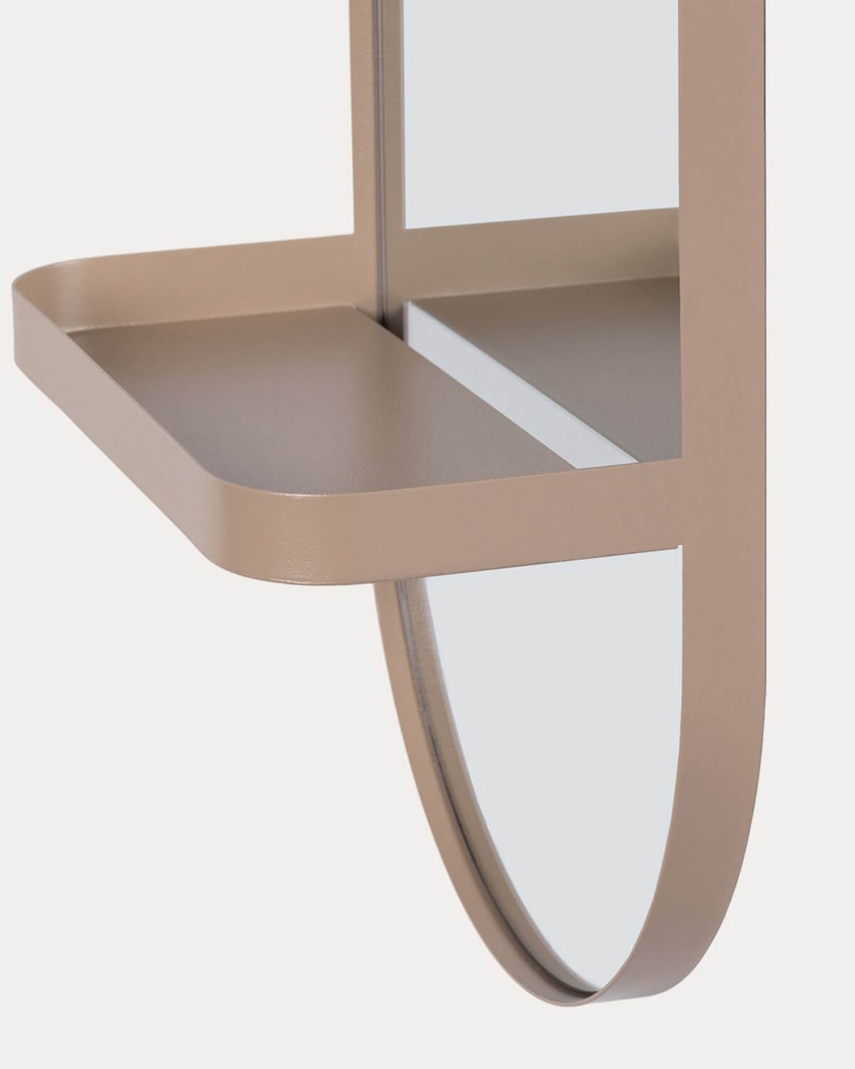 Laiz Wall Mirror with Metal Shelf (60x25 cm), gallery image 6