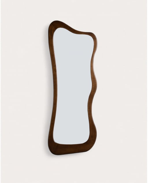 Pine Wood Wall Mirror (220x80 cm) Vahid