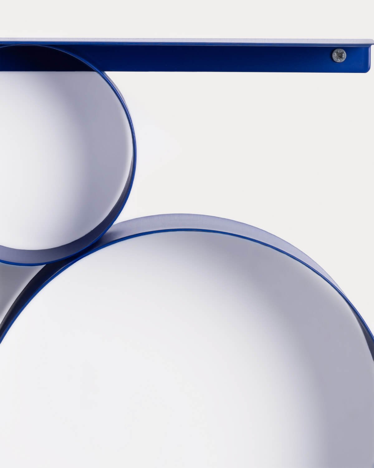 Wall Mirror with Metal Shelf (Ø28 cm) Elara, gallery image 4