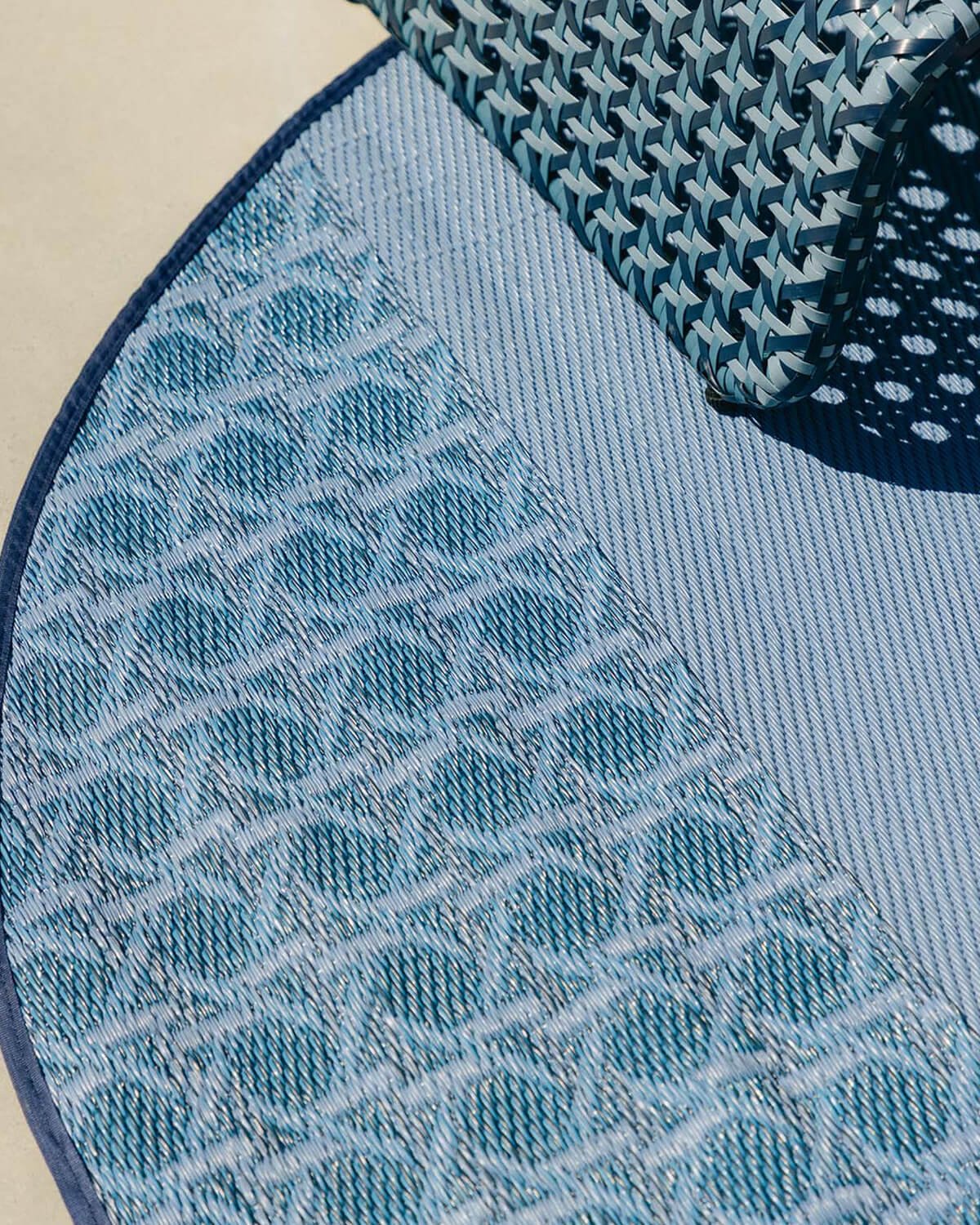 Round Polypropylene Outdoor Rug (Ø150 cm) Tramuntan, gallery image 3