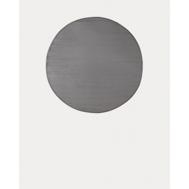 Round Polypropylene Outdoor Rug (Ø152 cm) Llevant Grey Graphite - The Masie