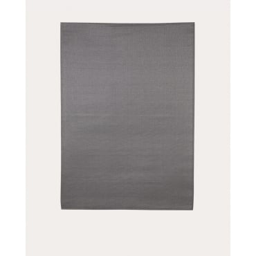 Outdoor Polypropylene Rug (213x150 cm) Llevant Grey Graphite - The Masie