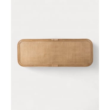 Natural Rattan and Wood Headboard (60x161 cm) Maisie Natural Rattan - The Masie
