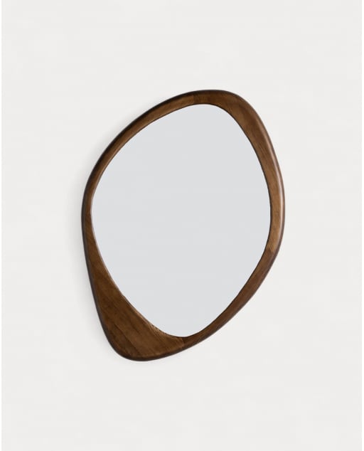 Pine Wood Wall Mirror (107x75 cm) Iker