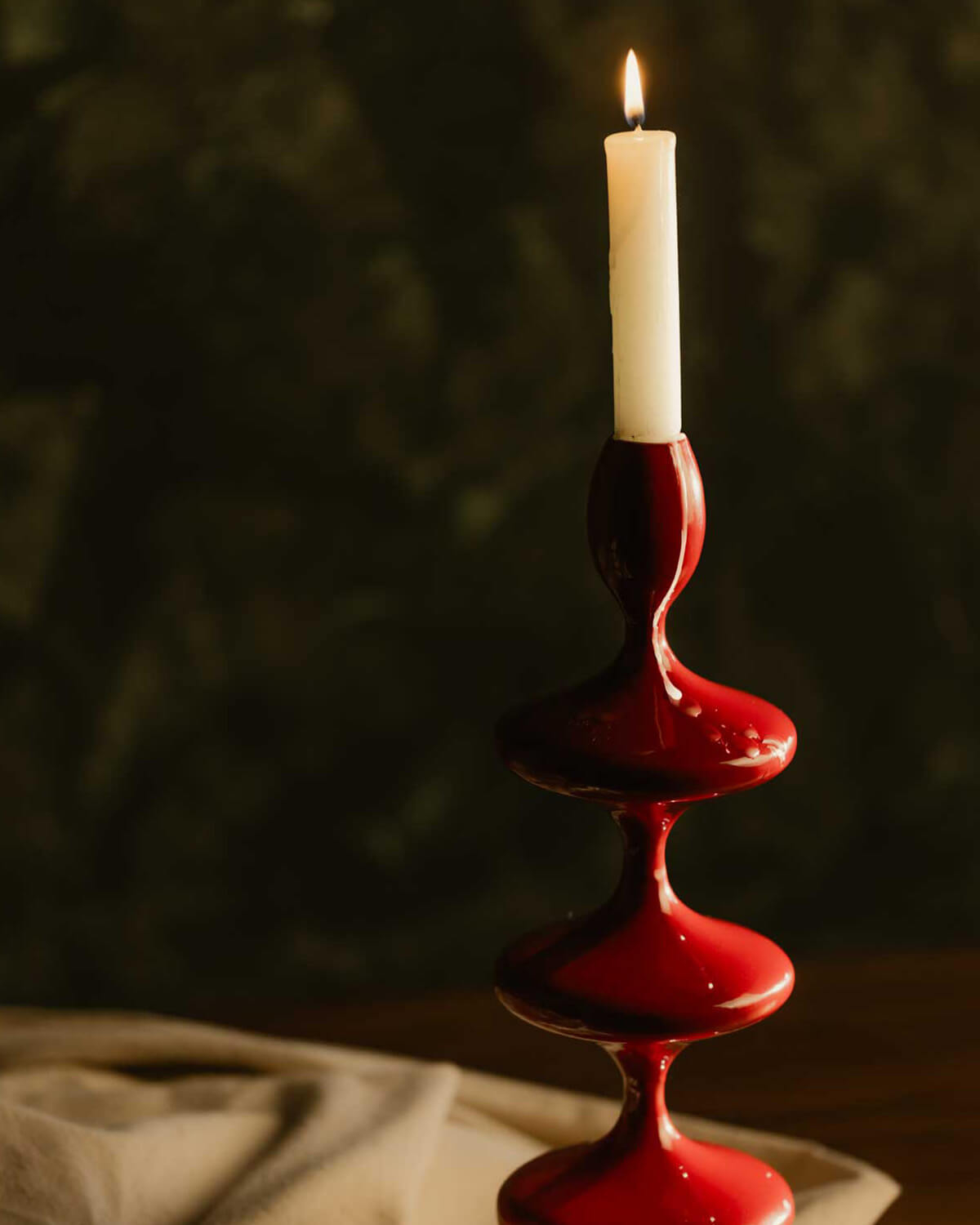 Metal Candlestick (37 cm) Fulgui, gallery image 3