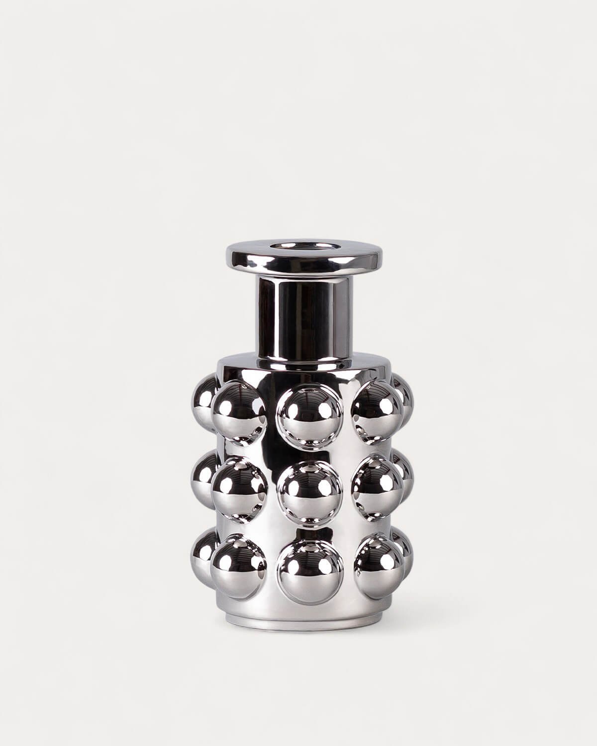 Malik High Galvanized Dolomite Vase, gallery image 1