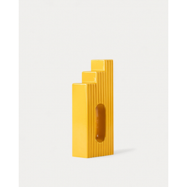Dolomite Vase Obed Yellow Curry - The Masie