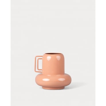 Metal Vase Ronda Pink Nude - The Masie
