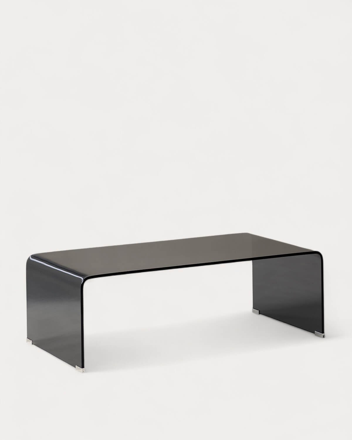 Rectangular Coffee Table in Tempered Glass (120x60 cm) Curve, gallery image 1